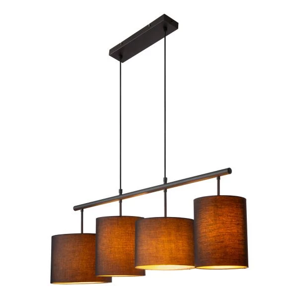 Lucide MAYA - Pendant light - 4xE27 - Black - detail 4